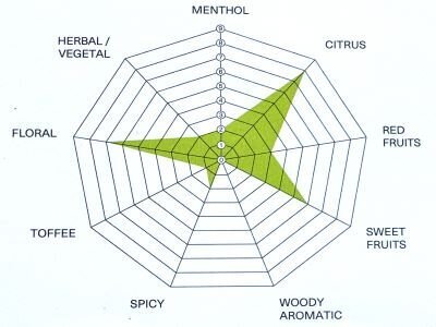 The aroma of Mistral, a French-grown hop